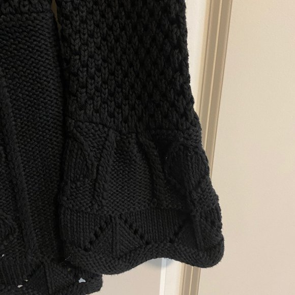 Ladies 100% Cotton Black Cardigan - Size M New Without Tags - Picture 3 of 7